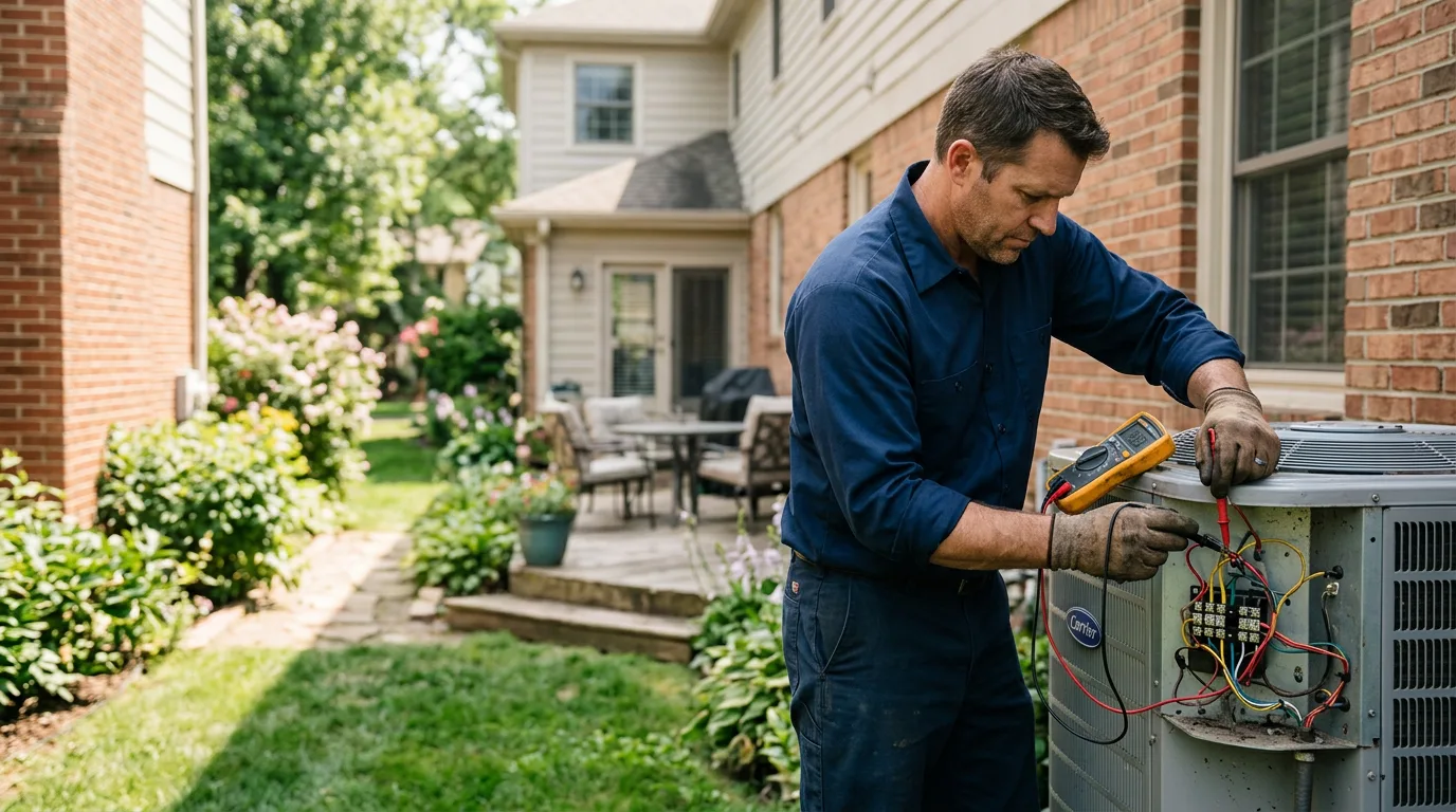 HVAC technician working near Ansted, WV